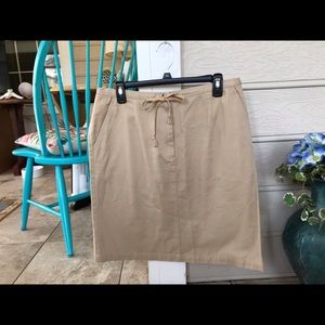 Talbots Khaki Skirt, Size 12